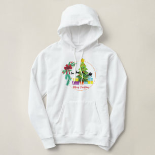 🎄 Farbiger Weihnachtsbaum mit Geschenken & Festta Hoodie