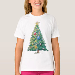 Farbiger Weihnachtsbaum T-Shirt