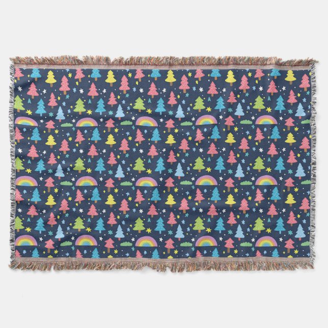 Farbiger Whimsikbaum Decke (Vorderseite)