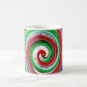 Farbiger Wirbelsturm Kaffeetasse