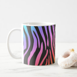farbiger Zebradruck Kaffeetasse