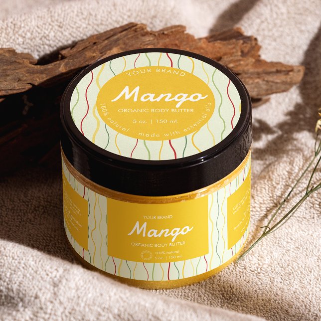 Farbiges Abstraktes Circle Cosmetic Jar Lid Label Runder Aufkleber (Von Creator hochgeladen)