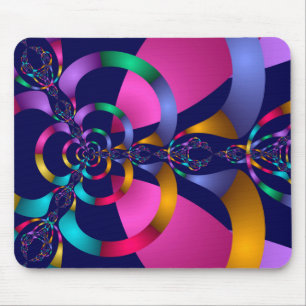 Farbiges abstraktes geometrisches Muster Mousepad