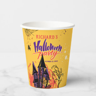 Farbiges Abstraktes Halloween-Party Pappbecher