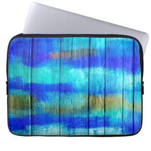Farbiges Abstraktes Holz #5 Laptopschutzhülle