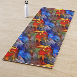 Farbiges Abstraktes Kunstdesign Yogamatte