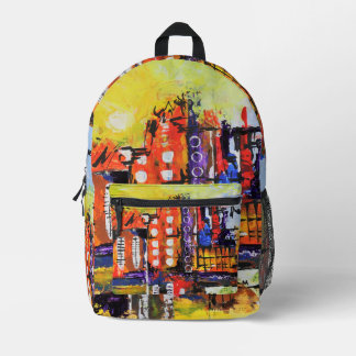 Farbiges Abstraktes Maldesign Bedruckter Rucksack