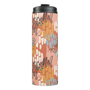 farbiges abstraktes Mosaik Thermosbecher