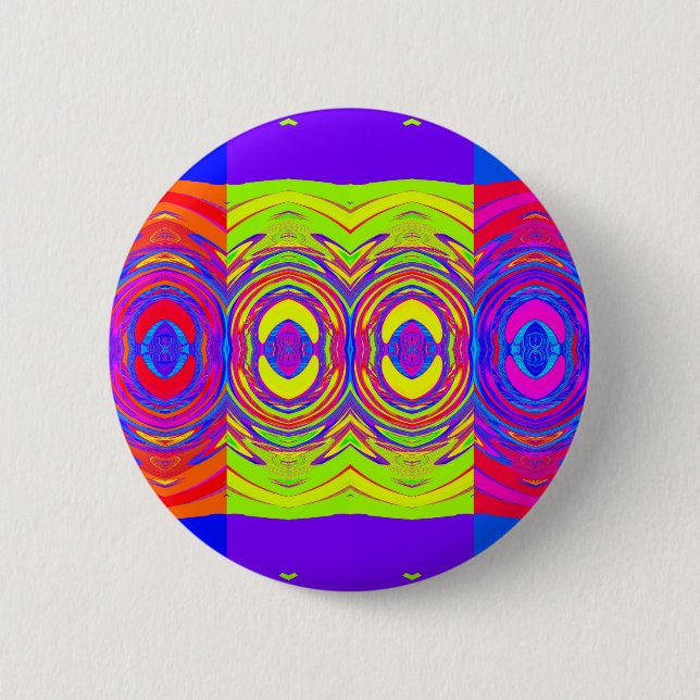 Farbiges Abstraktes Muster: Button (Vorderseite)