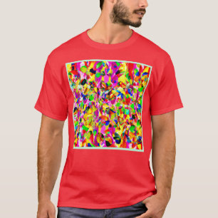 Farbiges Abstraktes Spektrummuster T-Shirt