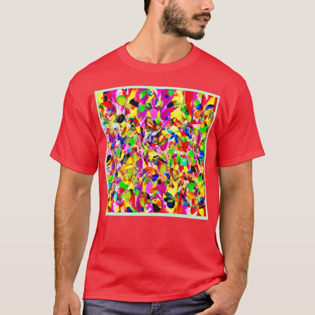 Farbiges Abstraktes Spektrummuster T-Shirt (Vorderseite)