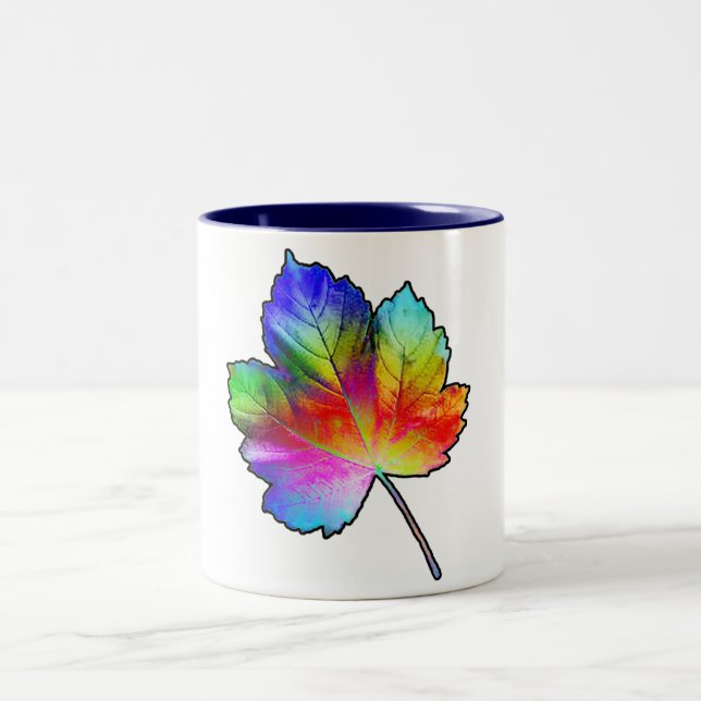 Farbiges Ahornleaf Zweifarbige Tasse (Mittel)