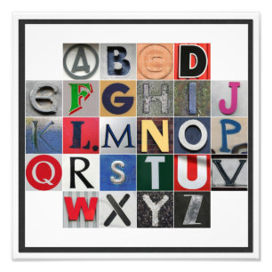 Farbiges Alphabet Foto