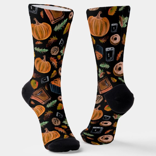 Farbiges angesagtes Halloween-Urlaubsgeschenk Sock Socken (Gewinkelt)