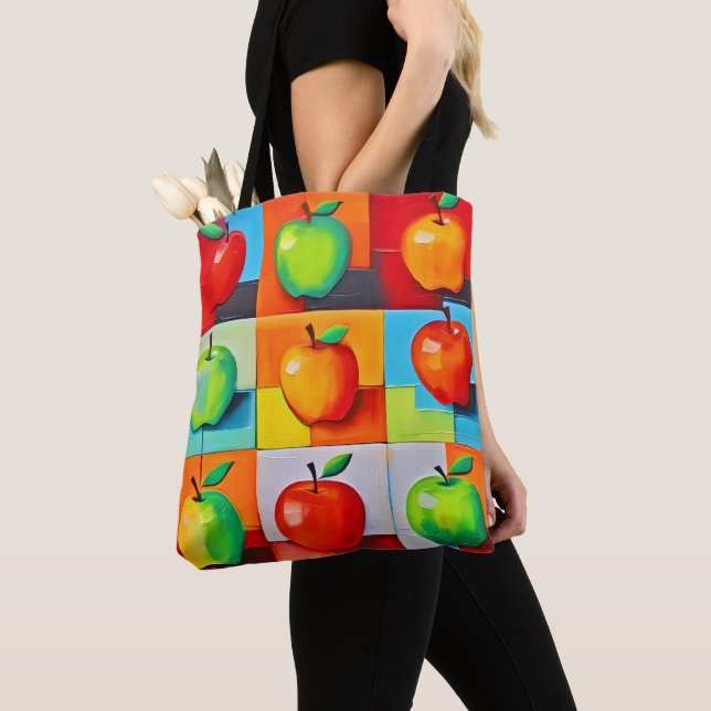 Farbiges Apple Grid Tasche (Von Nahem)