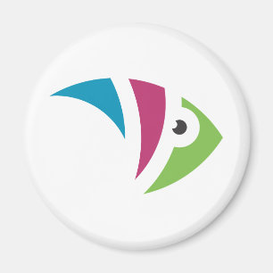 farbiges Aquarienfischdesign Magnet