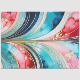 Farbiges Art Deco Tissue Paper Seidenpapier