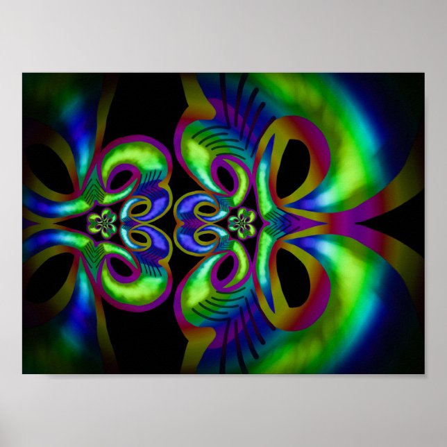 Farbiges Art Poster von Jimette Design. (Vorne)