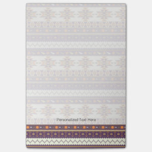 Farbiges Aztec-Muster Post-it Klebezettel