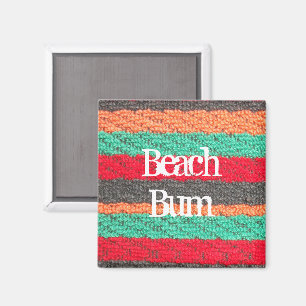 Farbiges Badetuch Magnet