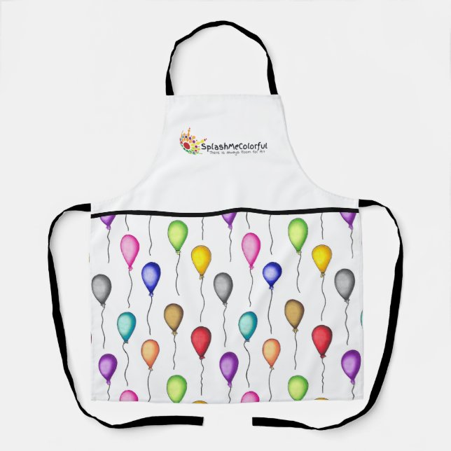 Farbiges Balloons-Logo Schürze (Vorderseite)