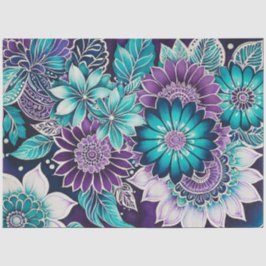 Farbiges Batik-Kunstpapier Seidenpapier