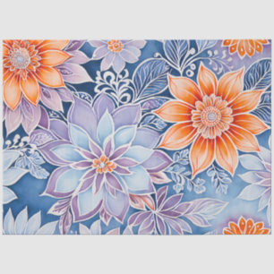 Farbiges Batik-Kunstpapier Seidenpapier