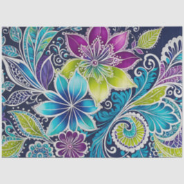 Farbiges Batik-Kunstpapier Seidenpapier