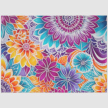 Farbiges Batik-Kunstpapier