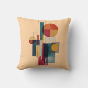 Farbiges Bauhaus-Geometrisches-Abstrakt-Wurfkissen Kissen