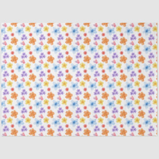 Farbiges Blatt Papier mit Blumenmuster