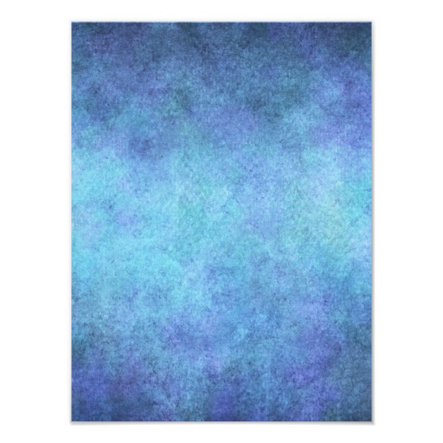 Farbiges blaues Lila Aquarellpapier Hintergrund Fotodruck (Vorne)
