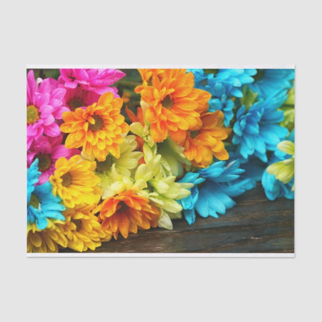 Farbiges Blume Tissue Paper Seidenpapier (Vorderseite)