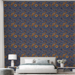 Farbiges Blumenmotiv Tapete