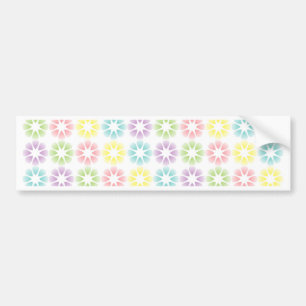 Farbiges Blumenmuster Autoaufkleber