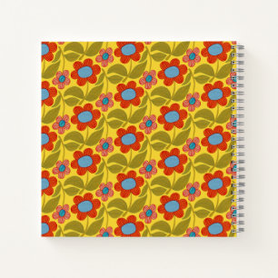 Farbiges Blumenmuster-Notebook Notizbuch