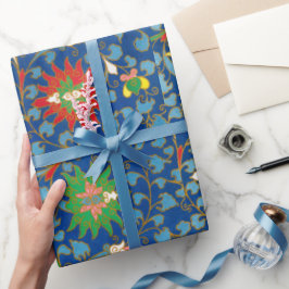 Farbiges Blumenmuster Papier Geschenkpapier