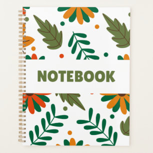 Farbiges Blumennotizbuch – Minimalistischer Planer