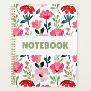 Farbiges Blumennotizbuch – Minimalistisches Blumen Planer