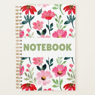 Farbiges Blumennotizbuch – Minimalistisches Blumen Planer