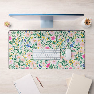 Farbiges Blumenschreibtischset Schreibtischunterlage