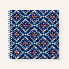 Farbiges Boho Geometrie-Muster Notizbuch