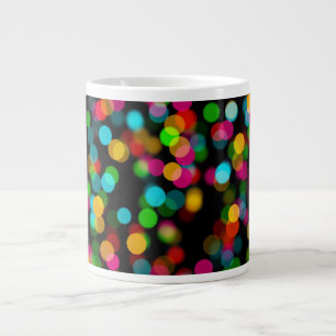 Farbiges Bokeh-Design Jumbo-Tasse