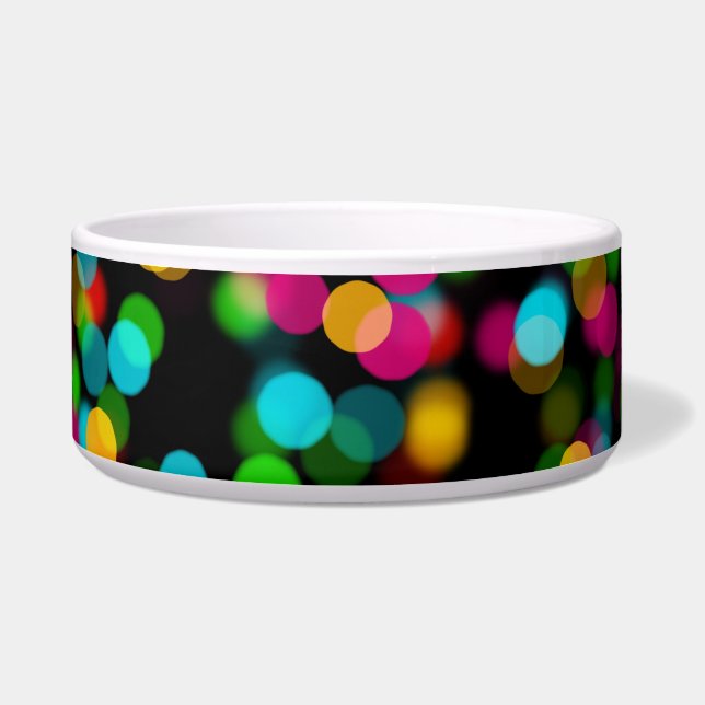 Farbiges Bokeh-Design Napf (Vorderseite)