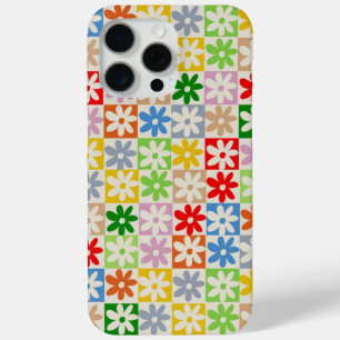 Farbiges, Bold Checkered Blume Y2K-Muster Case-Mate iPhone Hülle