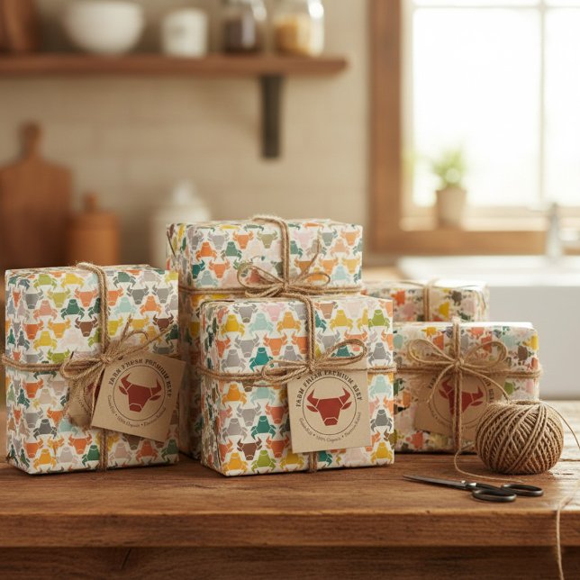 Farbiges Bullkopfpapier für die Silhouette Geschenkpapier (Von Creator hochgeladen)