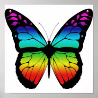 Farbiges Butterfly-Poster