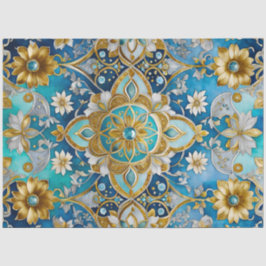 Farbiges Byzantinisches Juwel Art Tissue Seidenpapier