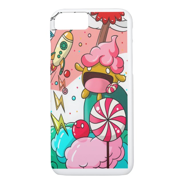 Farbiges Candy Monster Case-Mate iPhone Hülle (Rückseite)