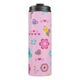 Farbiges Cartoon-Design Thermosbecher